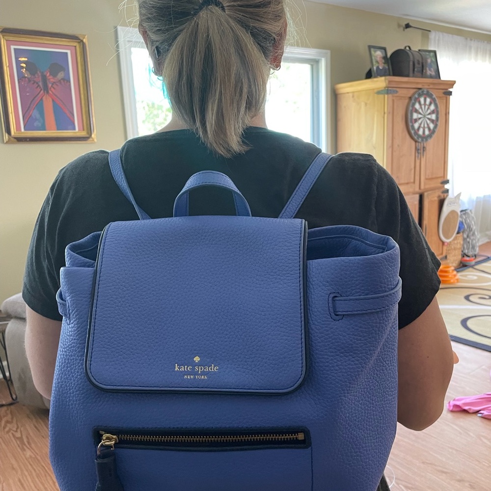 Periwinkle Kate Spade Backpack (reasonable trade) - Picture 8 of 9
